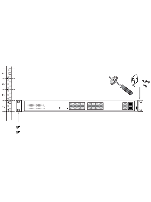 VIVOTEK AW-GEL-205A-260 - Switch PoE 20 puertos Administrable Lite, 16 puertos GE 30W PoE, 4 puertos GE 90W PoE, 2 puertos GE UTP, 2 puertos GE SFP lite, 40 Gbps, 260W totales, PoE Extendido 250 Mts, NDAA