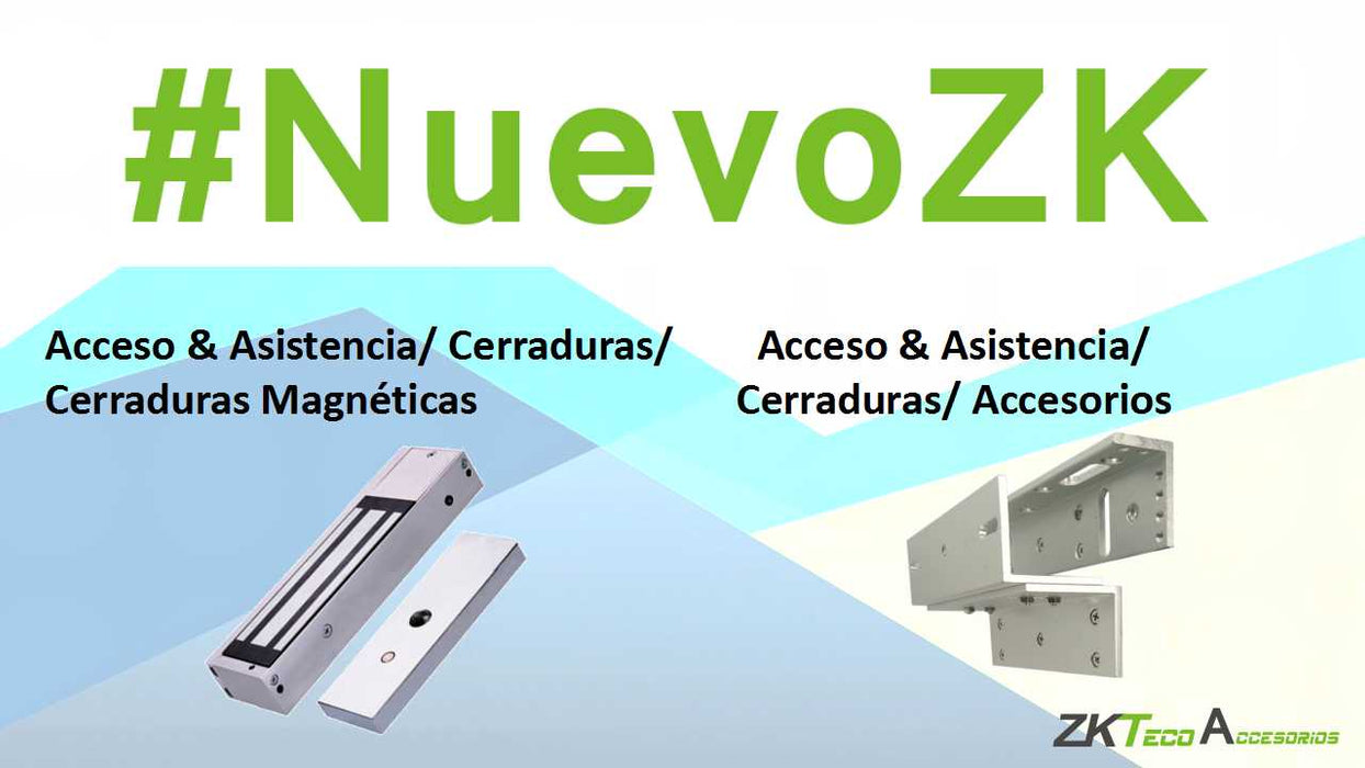 ZKTECO LM200YPAK - Contrachapa magnética de 200 kg o 440 lb, incluye soporte de instalación ZL y Gabinete metálico con salida de 12 VDC a 3A, soporta batería de respaldo