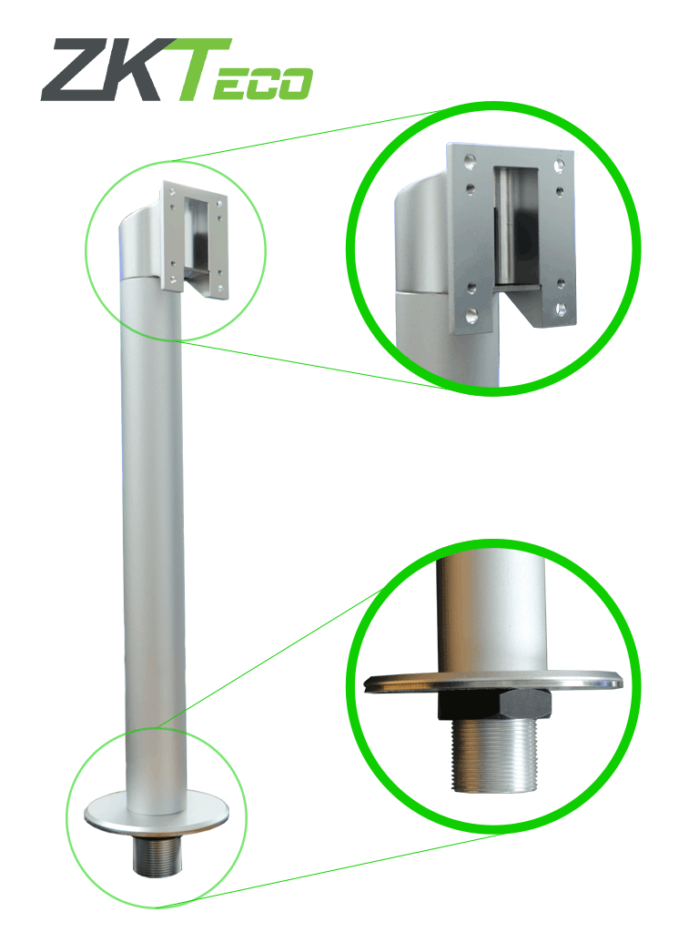 ZKTECO - Kit de torniquete TS1000D con control de acceso FaceDepot7BL