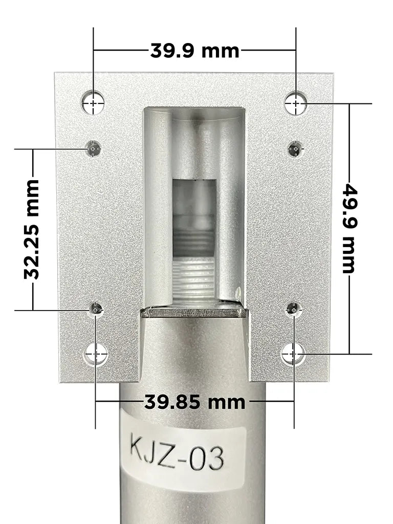 ZKTECO KJZ03 - Soporte de Fijación para Equipos Visible Light / Linea SpeedFaceV5L, ProFaceX y FaceDepot7BL / Acero Inoxidable / Compatible con Nuevos Pedestales FMB03 y FMB01
