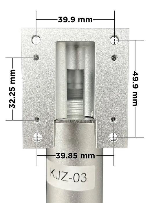 ZKTECO KJZ03 - Soporte de Fijación para Equipos Visible Light / Linea SpeedFaceV5L, ProFaceX y FaceDepot7BL / Acero Inoxidable / Compatible con Nuevos Pedestales FMB03 y FMB01