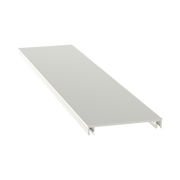 Cubierta para canaleta T-70, de PVC rígido, 70.1 x 9.1 x 1828.8 mm, Color Blanco - Toer