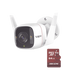 Kit de Cámara IP Wi-Fi / Incluye 1 Pieza Modelo TAPO-C320WS  /  Utiliza La App Tapo / 1 Memoria Micro SD Modelo Mod  HS-TF-E1/64G - Toer