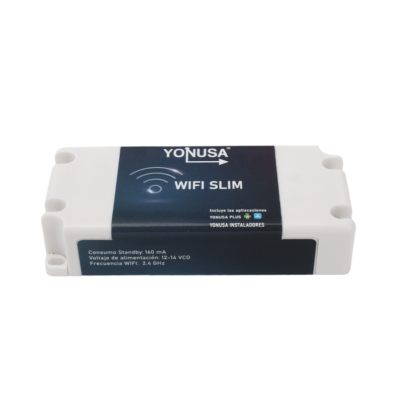 TARJET-WIFI-SLIM Modulo WIFI SLIM para uso en Energizadores YONUSA / Aplicación sin costo / Botón de Pánico