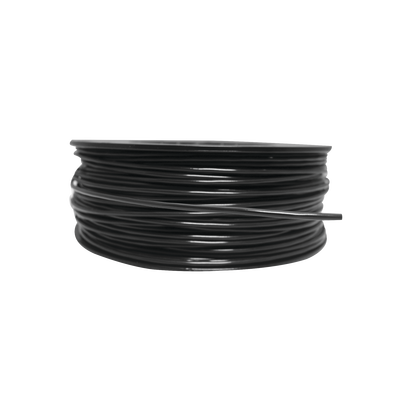 Bobina de 152 Metros de Cable Detector de Calor, Temperatura Fija 235° C, Recubrimiento de Nylon Negro para Aplicaciones en Exterior, con Guía Acerada