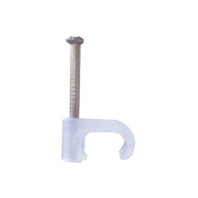 TC-4X6 Grapa para cable plano de 4mm color transparente (100pzs) (3208-00100)