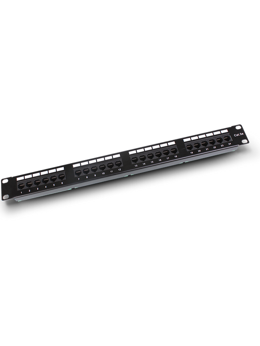 SAXXON P19724N5 - Patch Panel 24 puertos / CAT 5E / 19 Pulgadas / Montaje en rack / 1U