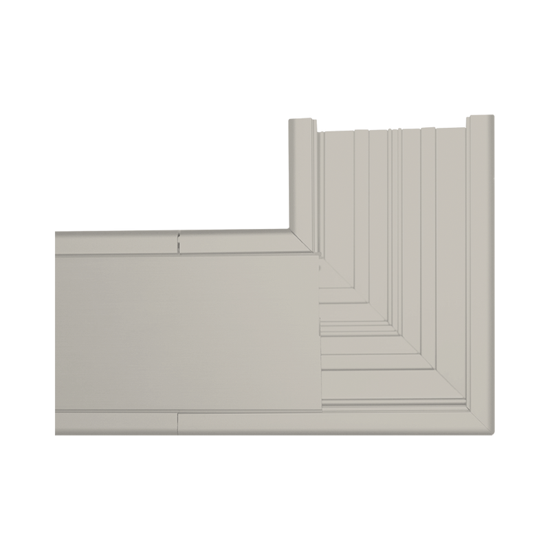 Sección en L color Marfil de PVC auto extinguible, para canaleta TEK-100-M (5576-16001)