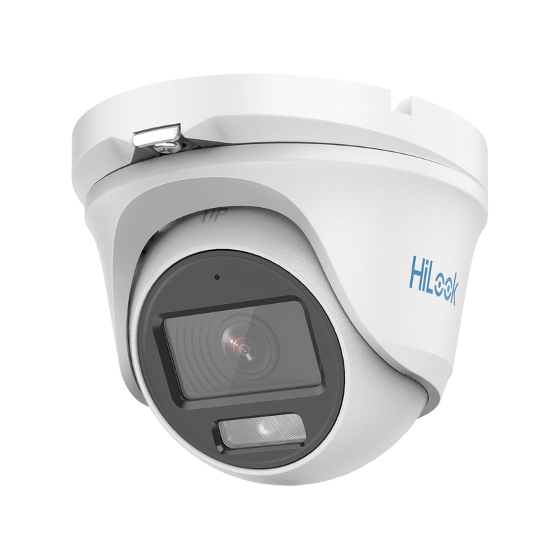THC-T129-MS [ColorVu] Turret TURBOHD 1080p / Imagen a color 24/7 / Lente 2.8 mm / Micrófono Integrado / Luz Blanca 20 mts / IP66 / Metálica