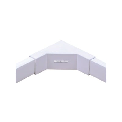 TMK-1735-EI Esquinero interior color blanco de PVC auto extinguible, para canaleta TMK1735, TMK1735SD (5320-02001)