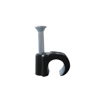TC-710-RC Grapa reforzada para cable redondo de 7mm color negro (100pzs) (3103-00300)
