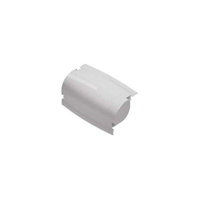 Mini curva vertical externa color blanco para canaleta THR40