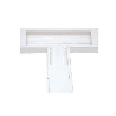 TEK-100-T Sección en T color Blanco de PVC auto extinguible, para canaleta TEK-100 (5576-13100)