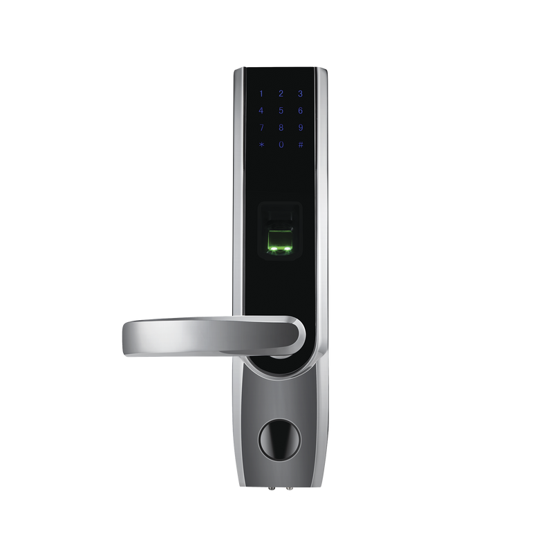 TL400BL Cerradura autónoma izquierda bluetooth de huella digital, tarjeta de proximidad y contraseña / APP ZKSmarKey
