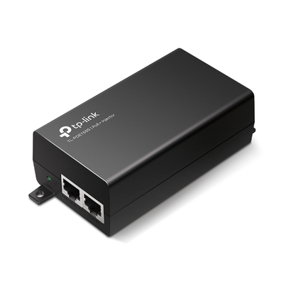 Inyector PoE+ (30W) / Gigabit 802.3 af/at / 2 puertos 10/100/1000 Mbps / Plug and Play / Fuente alimientación Integrada - Toer