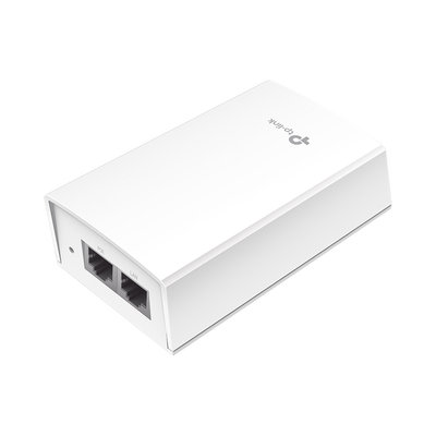 Inyector PoE Pasivo de 48V (24 Watts) / 2 puerto 10/100/1000 Mbps / Plug and Play / Montaje en Pared - Toer