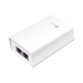 Inyector PoE Pasivo de 48V (24 Watts) / 2 puerto 10/100/1000 Mbps / Plug and Play / Montaje en Pared - Toer