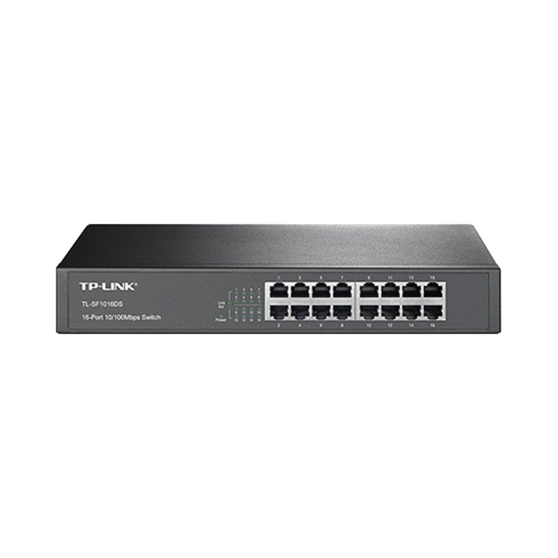 TL-SF1016DS Switch no administrable de 16 puertos 10/100 Mbps de escritorio y para montaje en rack