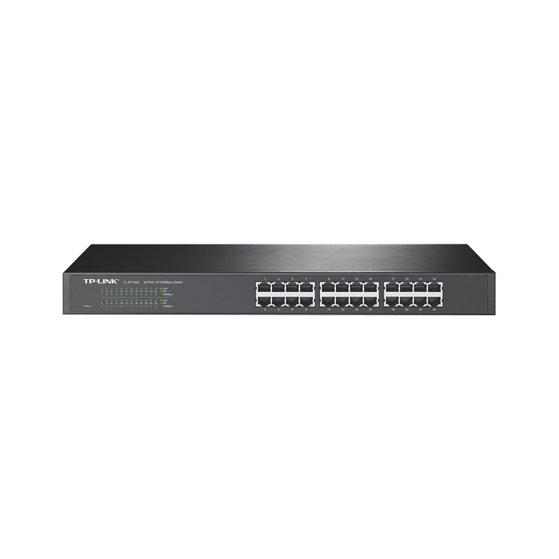 TL-SF1024 Switch no administrable de 24 puertos 10/100 Mbps para montaje en rack