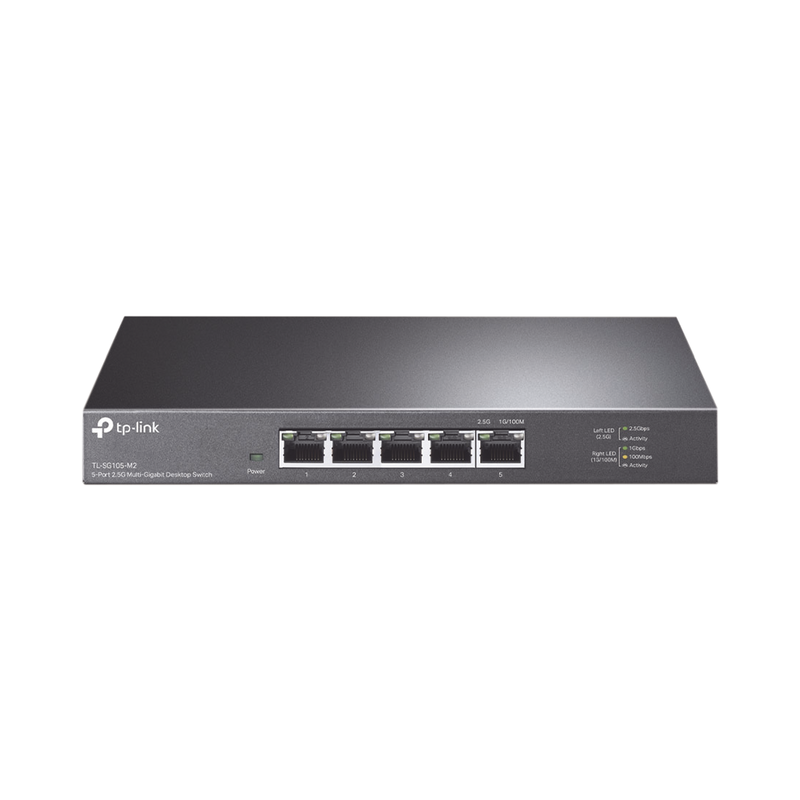 TL-SG105-M2 Switch Gigabit no administrable de 5 puertos 100 Mbps/ 1 Gbps/ 2.5 Gbps ideal para WiFi 6