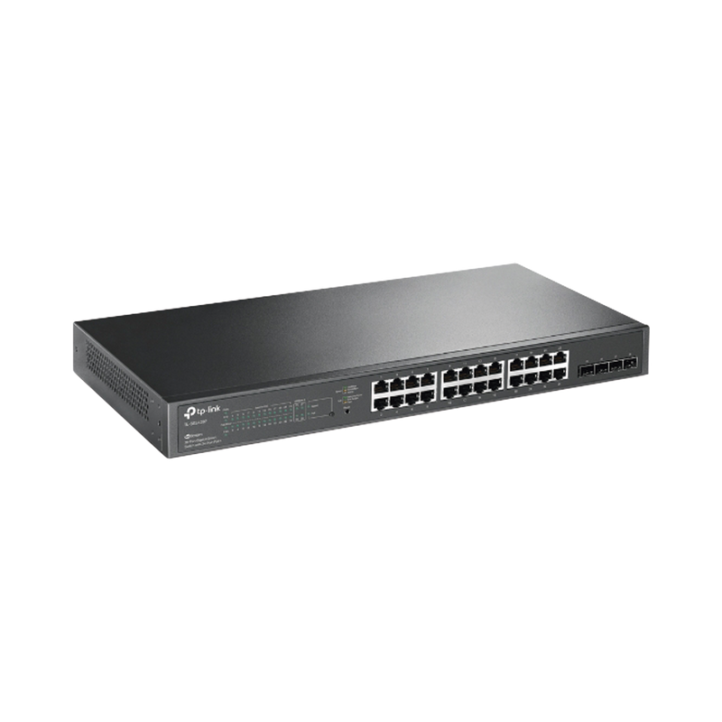 TL-SG2428P Switch PoE JetStream SDN Administrable 24 puertos 10/100/1000 Mbps + 4 puertos SFP, 24 puertos PoE, 250W, administración centralizada OMADA SDN