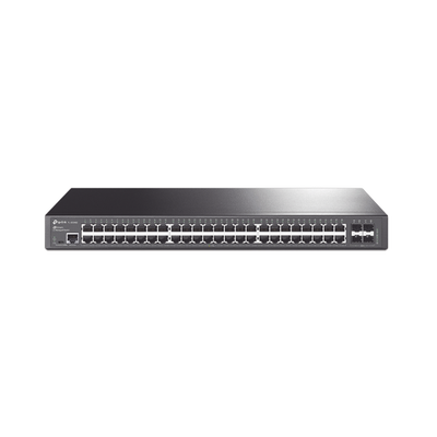 Switch Omada SDN Administrable / 48 puertos Gigabit y 4 puertos SFP / Funciones sFlow, QinQ y QoS / Administración centralizada OMADA - Toer