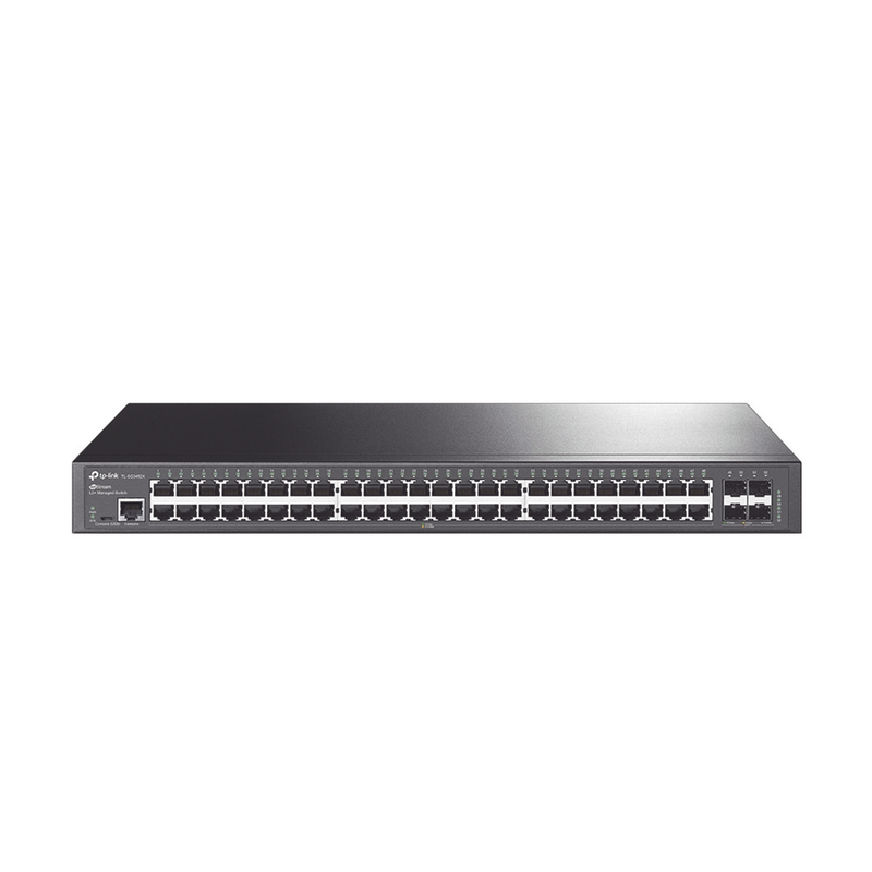 TL-SG3452X Switch Omada SDN Administrable / 48 puertos Gigabit y 4 puertos SFP+ / Funciones sFlow, QinQ y QoS / Administración centralizada OMADA