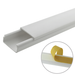 Canaleta blanca de PVC auto extinguible, sin división, 20 x 10 mm, tramo de 6 pies, con cinta adhesiva (5101-21262) - Toer