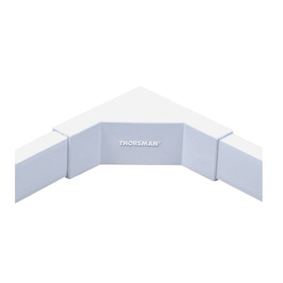 TMK-1720-EI Esquinero interior color blanco de PVC auto extinguible,  para canaleta TMK1720 (5220-02001)