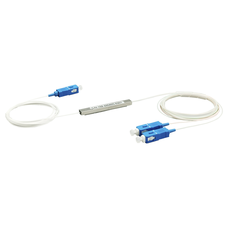 TM-PLC-1X2UPC Splitter (Divisor Óptico) tipo PLC, de 1x2, conectores SC/UPC