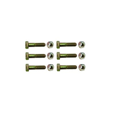 Paquete de 6 tornillos grado 5 y tuercas tropicalizadas 1/4 x 1-1/4". Para STZ30/SCZ30/SCZ30P. - Toer