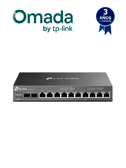 TP-LINK - ER7212PC / Router Omada VPN / 3 en 1 Gigabit VPN Router