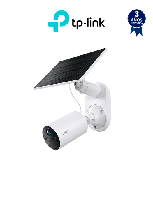 Tapo C410 KIT Cámara de Vigilancia Wi-Fi Solar con Vista 3MP QHD y Detección IA Avanzada gratuita,  Grabación de Vídeo 2K QHD, Alimentación Ininterrumpida. IP66.