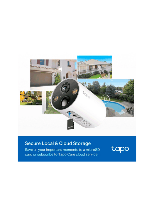 Tapo C425 KIT  Cámara de Vigilancia Wi-Fi Solar con Vista 2K QHD y Detección IA Avanzada gratuita,  Grabación de Vídeo 2K QHD, Alimentación Ininterrumpida. IP66.