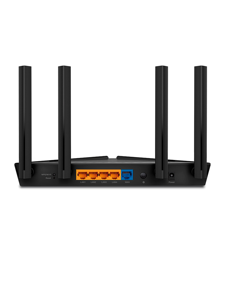 TP-LINK Archer AX10 - Ruteador WiFi 6 AX 1500 Mbps con 1 puerto WAN RJ45 Gigabit Ethernet, 4 puertos LAN RJ45 Gigabit Ethernet, tecnologías MU-MIMO 2X2 y OFDMA, además 4 antenas con Beamforming.