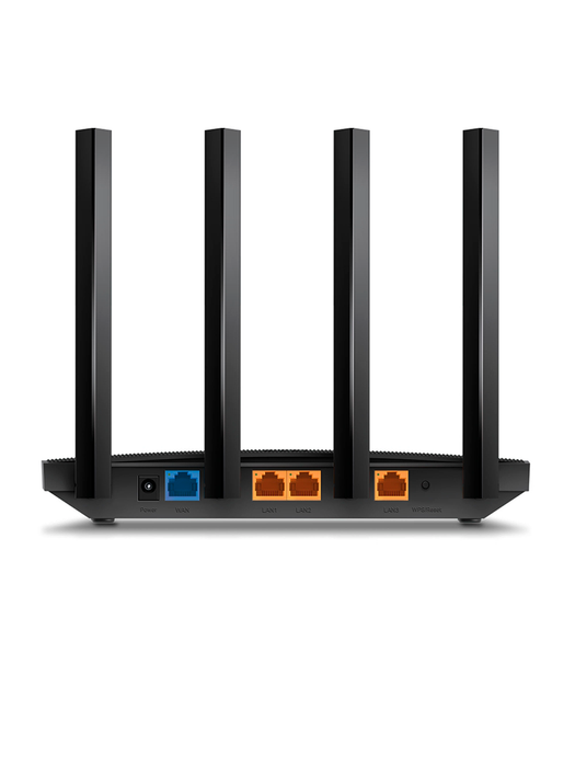 TP-LINK Archer AX12 - Ruteador WiFi 6 AX 1500Mbps con 1 puerto WAN RJ45 Gigabit Ethernet, 3 puertos LAN RJ45 Gigabit Ethernet, tecnologías MU-MIMO y OFDMA, además 4 antenas con Beamforming.