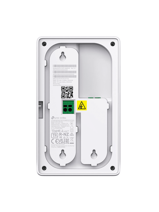 TP-LINK EAP615GP-Wall - GPON Punto de Acceso WiFi AC de Pared/ Velocidad de Hasta 1.2Gbps en 5GHz y 574Mbps en 2.4GHz/ Multi SSID & Beamforming/ Capacidad para VoIP/ Gestión Centralizada Omada