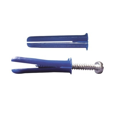 TP-3-KIT Paquete de 6 taquetes azul 2 y 6 tornillos 12mm x 2 (1105-05002)