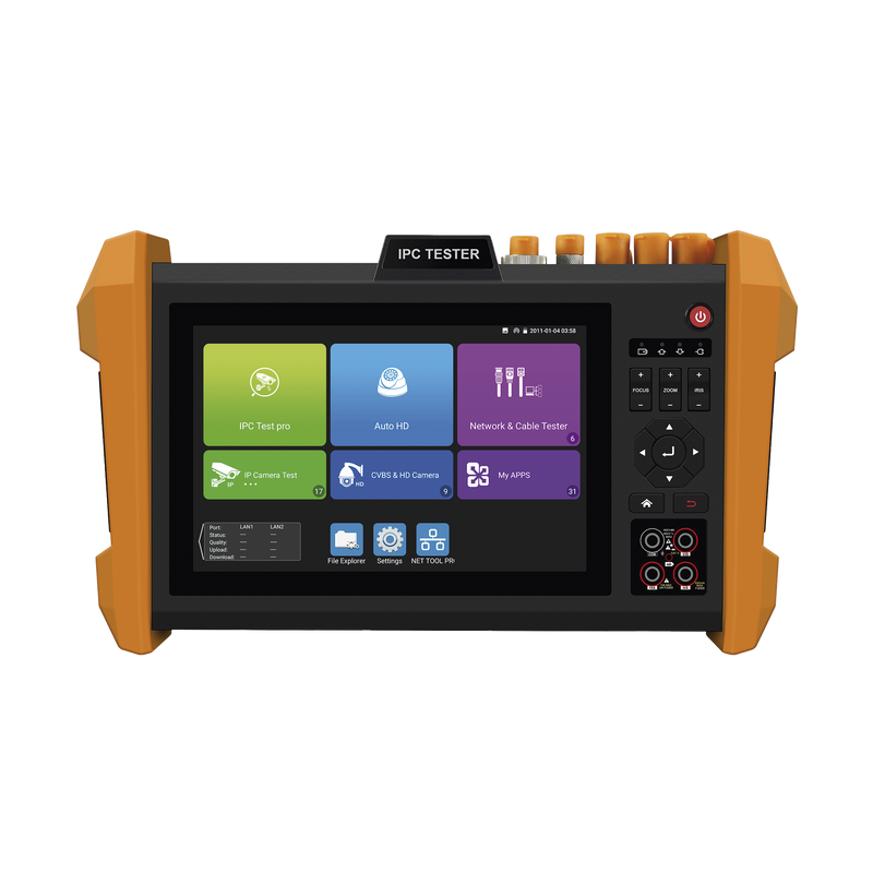 TPTURBO8KPLUS Tester Profesional Multifunción | Pantalla Táctil 7 | Láser Integrado | Cámara Integrada | Prueba IP/HD Coaxial | 4K/8K | H.265/H.265 | ONVIF | WiFi | Analizador de Cable | Medidor Red y Fibra | TDR | Multímetro.