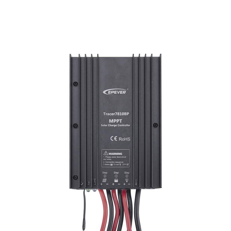 TRACER7810BP Controlador Solar MPPT 30A 12/24V, Máximo Voltaje de Circuito Abierto Voc 100Vcc, Configurable para Baterías de Litio