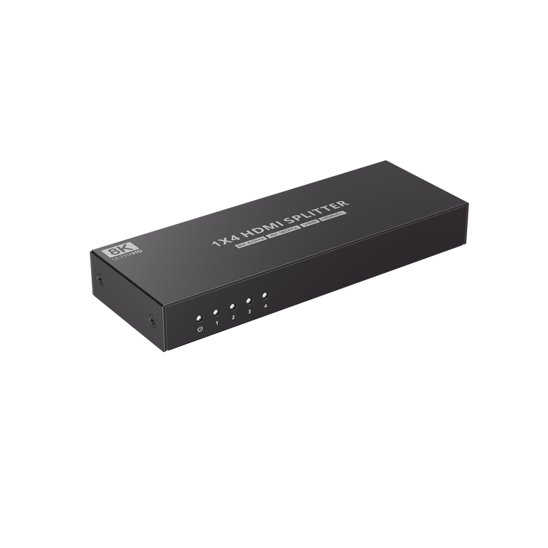 Splitter HDMI 1X4 | Velocidad de trasmisión 48 Gbps| Resolución 8K | Salida de audio| HDCP 2.3