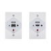 Kit Extensor HDMI en PLACAS DE PARED para distancias de 40 metros / Resolución 1080P @ 60 Hz / Cat 6/6A/ 7 / HDR/ Cero Latencia / Soporta Control Remoto / Placa de pared de 2.74 x 4.49” (tamaño estándar de EE.UU.). - Toer