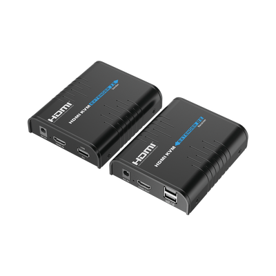Kit extensor KVM (HDMI y USB) hasta 120 metros / Resolución 1080P @ 60 Hz / Soporta STP y UTP CAT6 /  Soporta Switch Gigabit para control KVM múltiple / Soporta hasta 253 receptores / Transmite el Video y Controla tu DVR vía USB - Toer