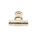 Adaptador en T para 75 Ohm de Conector BNC Macho a Doble BNC Hembra, Níquel/ Oro/ Teflón. - Toer
