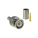 Conector BNC macho para 75 Ohm, de 3 piezas en línea, anillo plegable para cable RG-59/U en aplicación de CCTV, Níquel/ Oro/ Teflón. - Toer
