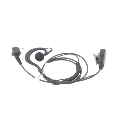 Micrófono de Solapa con Audífono Ajustable al oído. Para HYT SERIE TC320 - Toer
