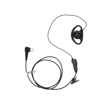 Micrófono de solapa con gancho auricular en forma de D para radios GP300/SP50/P1225/PRO315/MAGONE/EP450/EP350