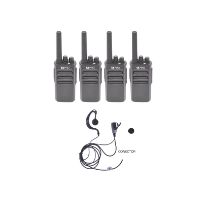 Kit de 4 radios TX600 con 4 TXEHK - Toer