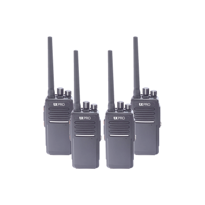 KIT de 4 radios TX680AU y dos cargadores adicionales