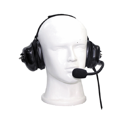 Auriculares con orejeras acolchonadas de gel con micrófono flexible con cancelación de ruido para radios KENWOOD TK-480/2180/3180, NX200/300/410/5000